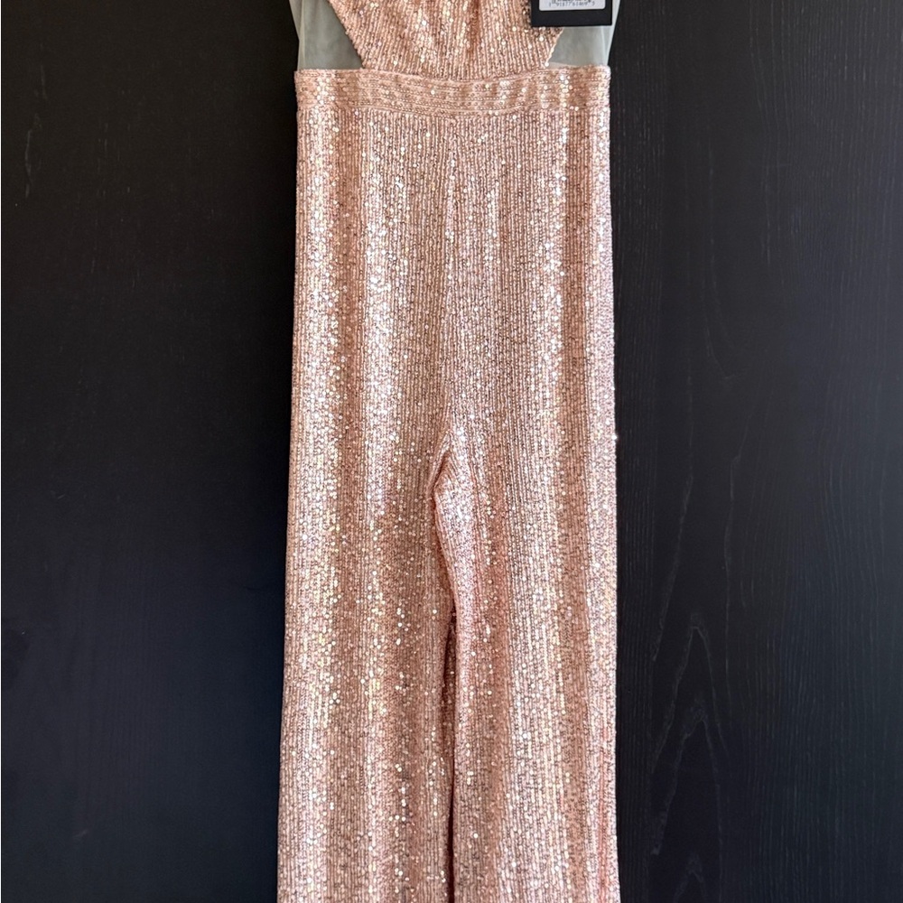 Ieena Sequin Jumpsuit - Gold